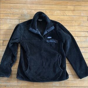EUC Patagonia Midnight Black Fleece Pullover